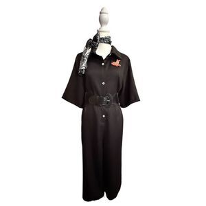 Y Curve Black One piece Jumpsuit Size 1XL
